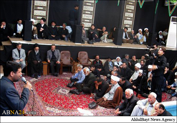 مراسم عزاداری حضرت زهرا(س) در بیت آیت الله العظمی بروجردی(ره)